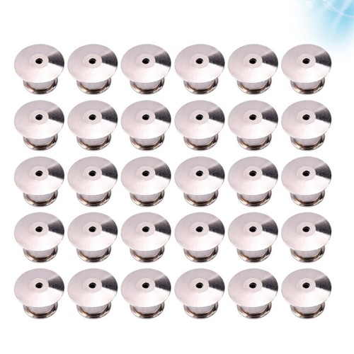 30 PCS Enamel Bags Pin Badge Accessories Safety Backs Locking Clasp Clasps