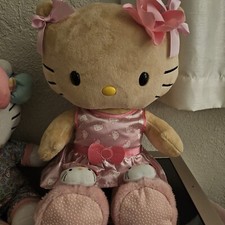 Hello Kitty Sanrio 18" Build a Bear Plush Tan NEW