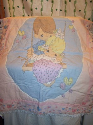 crib comforter girl