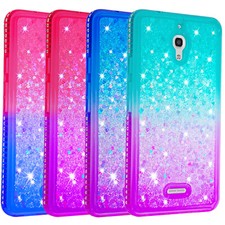 Funda de lujo para Alcatel Pixi 4 6" brillante diamante brillante linda cala brillante