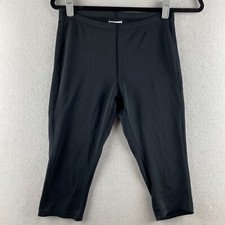 New Balance Leggings Medium M Womens Black Active Capri Pull On Stretch Running