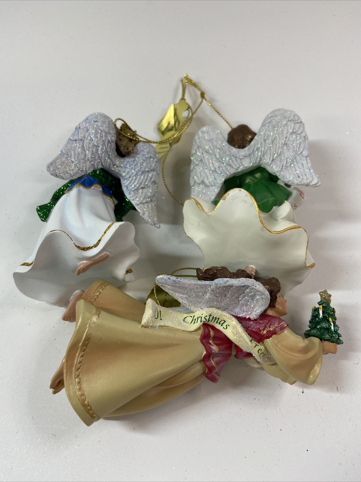 Set of 11 Danbury Mint Heavenly Angels Christmas Ornaments Approx 4