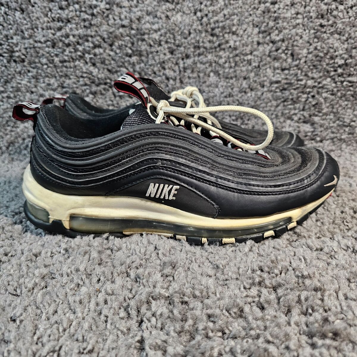 Nike Air Max 97 Shoes Mens 8.5 Premium Black White Big Logo Nike Air Max 97 Shoes Mens 8.5 Premium Black White Big Logo