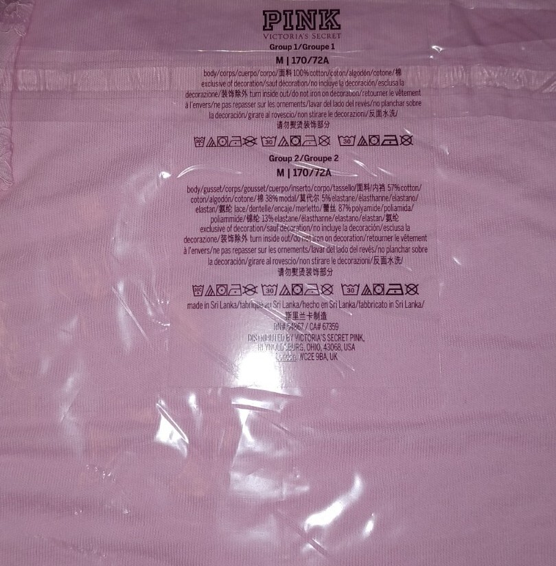 VS pink Cut Out Heart Cotton Tee & Bikini Panty set NEW size