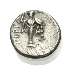 Ancient Greek Silver Coin Asia Minor 300 BC. Heracles in Lion Skin