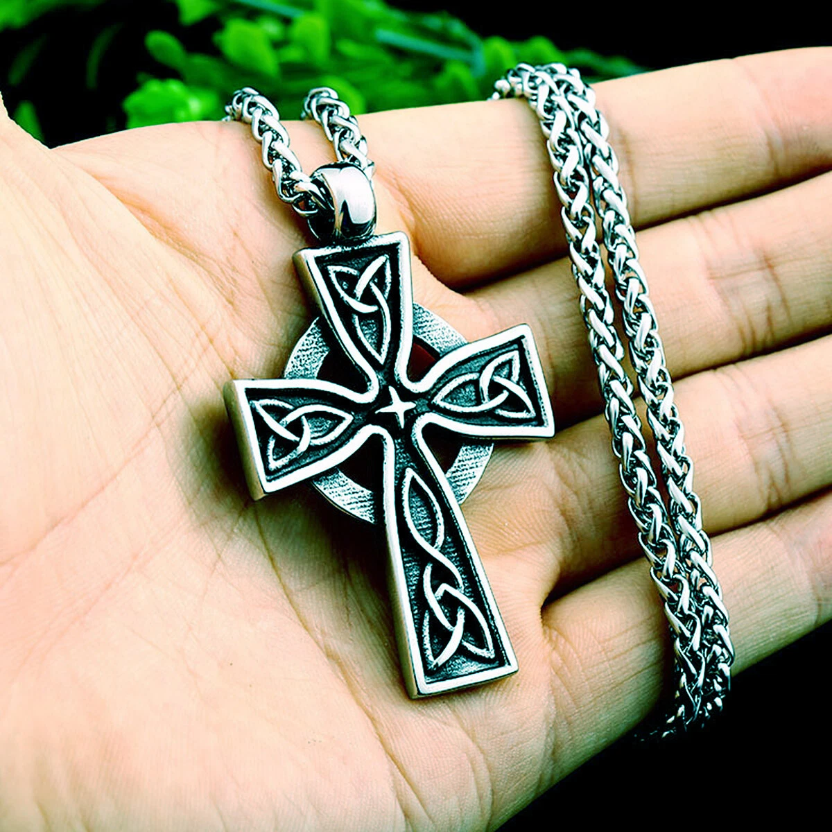 Figures Celtic Cross Necklace - Sterling Silver 20