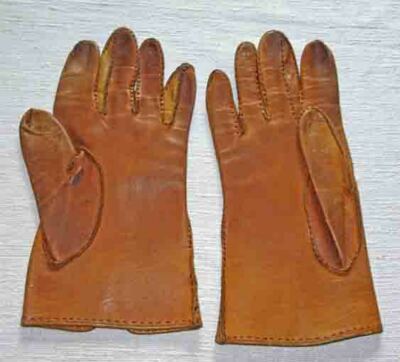 Weiche Damen-Leder-Handschuhe, Fingerhandschuh, braun, Gr. 7 (S) 20 cm |  eBay.de