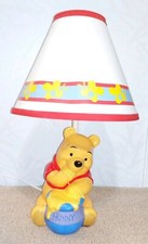 Vintage Winnie the Pooh Hunny Pot Ceramic Lamp with Shade