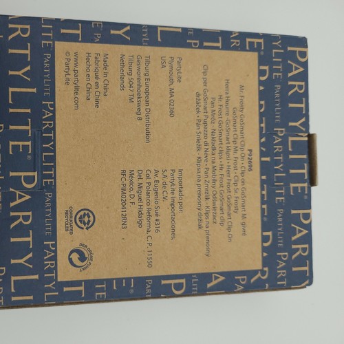 PartyLite Mr. Frosty GoSmart Clip on P92696 nuovo con scatola - Foto 6 di 6