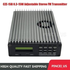 0.3-15W Adjustable Stereo FM Transmitter Wireless Broadcast Radio Station pe66
