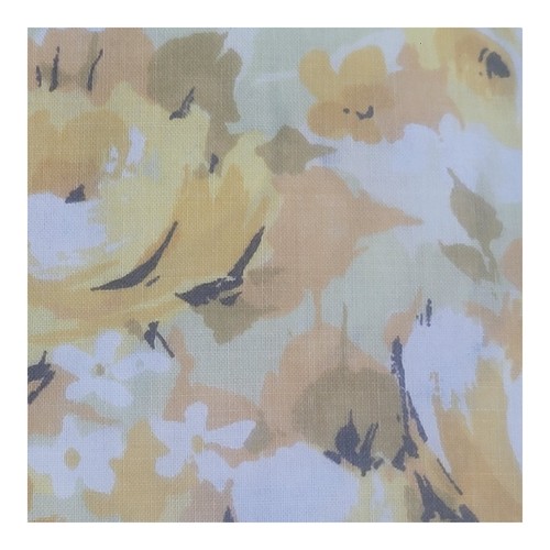 Springmaid Vtg Linens Sheets Set No-Iron Percale Double Flat Yellow Floral Sheet - Picture 6 of 10