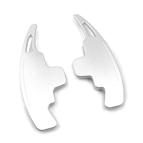Steering Wheel Paddle Shifter Extension Fit Benz A B C E CLA CLS GLA GLC Silver - Foto 4 di 4