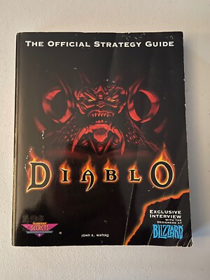 Diablo The Official Strategy Guide 1997 John K. Waters PC Secrets PRIMA