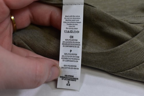 Bella + Canvas Kids Triblend Plain Heather Olive Green T-shirts Size Small 23 Pc - Picture 5 of 6