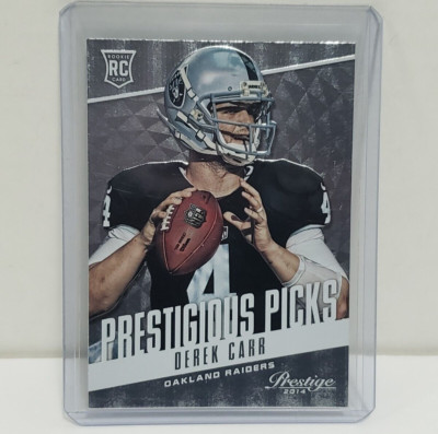 DEREK CARR - RAIDERS 2014 Panini Prestige Prestigious Picks NFL Rookie Card PP11