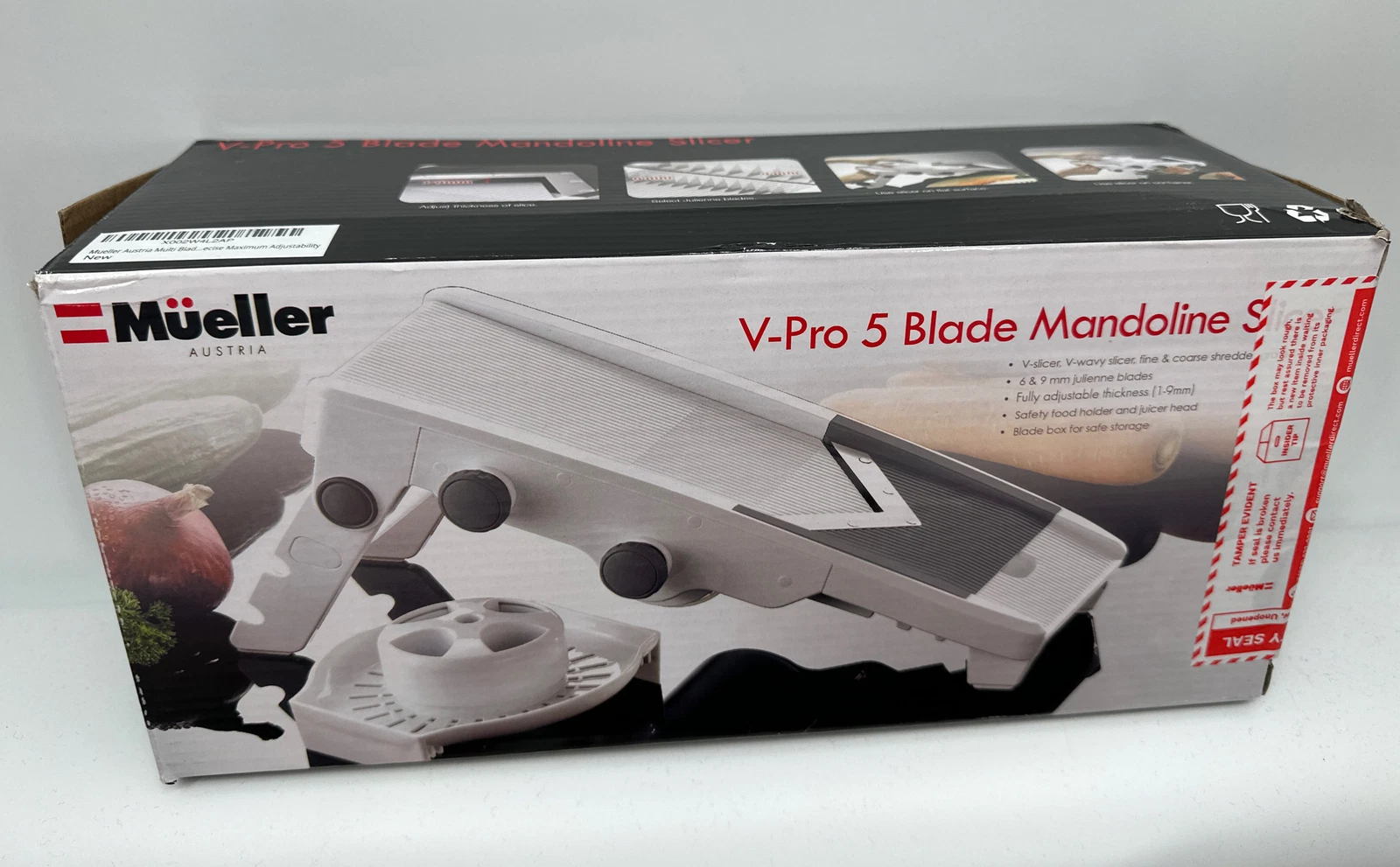 Mueller Austria V-Pro 5 Blade Mandoline Slicer Food Shredder Grater