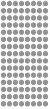 1/4" Silver Dots Round Vinyl Color Coded Inventory Label 1/4 Inch Dot Stickers