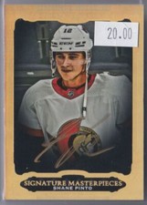 2021-22 Upper Deck Ultimate Collection Signature Masterpieces Shane Pinto RC