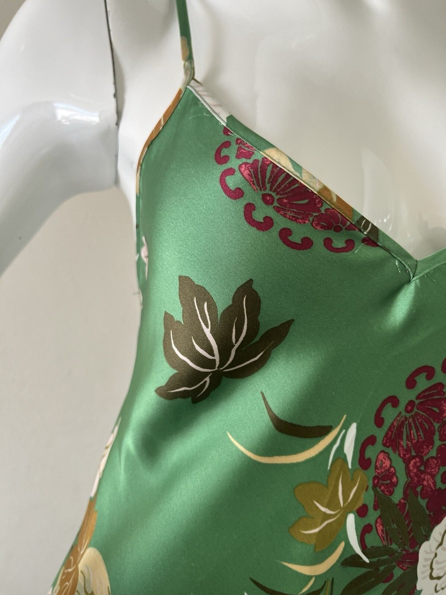 ZARA Women Dress Green Flowers Silk, Size M | eBay ZARA Women Dress Green Flowers Silk, Size M | eBay