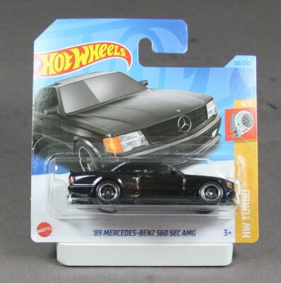 Hot Wheels Turbo 2023 Mercedes Benz 560 SEC AMG C126 schwarz HKG45 1/64