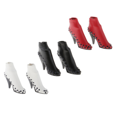 1/6 Scale Kunstleder High Heeled Stiefel für 12 Inch weibliche Actionfiguren