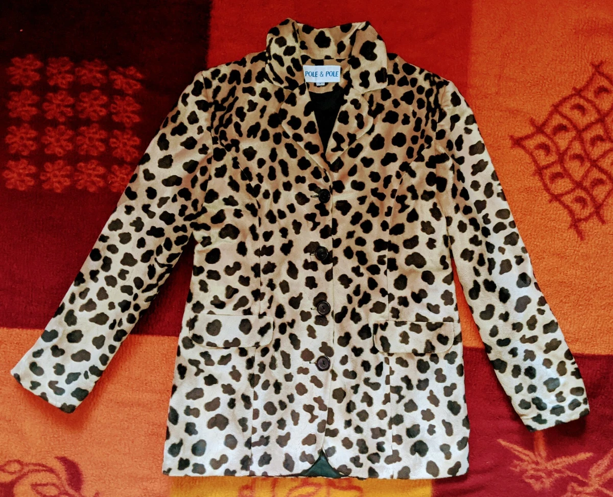Leopard print jacket clearance ebay