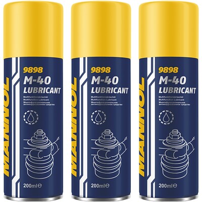 3x 200 ml MANNOL M-40 ROSTLÖSER MULTIFUNKTIONS-SPRAY KRIECHÖL MULTIFUNKTIONSÖL