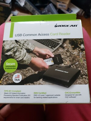 IOGEAR USB COMMON ACCESS CARD READER ---NICE