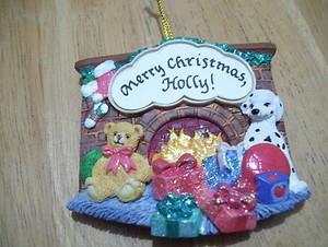 Merry-Christmas-Holly-Personalize-Fridge-Magnet-Tree-Ornament-Jeane-039-s-Things