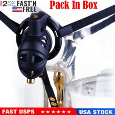 2024 Male Chastity Device Cobra Cage with 4 Size Ring Lock Ring Belt with Plug