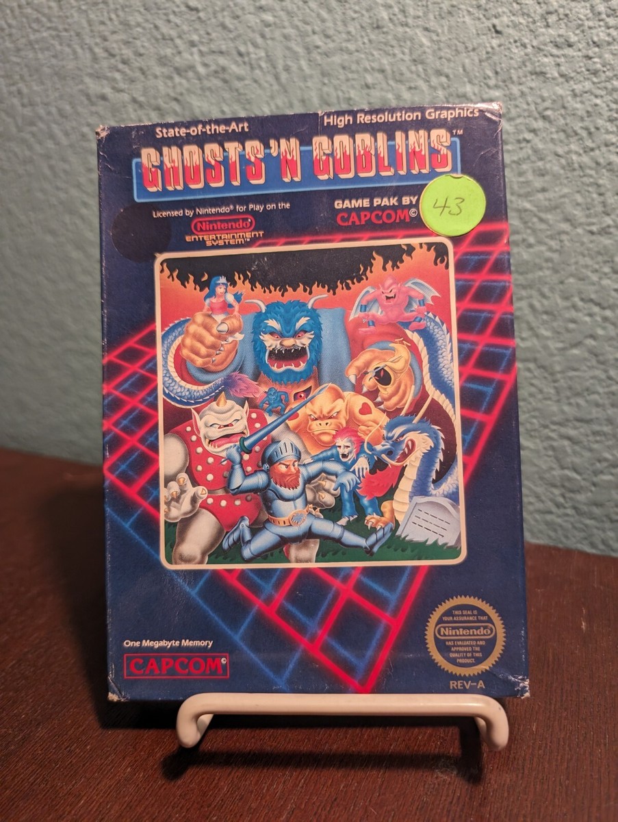 Ghosts 'n Goblins (Nintendo Entertainment System, 1986) NES Ex Rental Copy