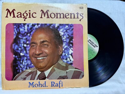 Mohd Rafi Magic Moments LP Vinyl Record 1984 Bollywood Hindi Film Songs Indian