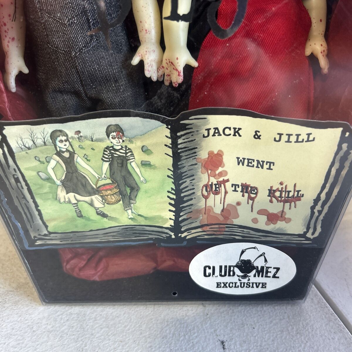 Living Dead Dolls Jack And Jill BLOODY GLOWING VARIANT Club Living Dead Dolls Jack And Jill BLOODY GLOWING VARIANT Club
