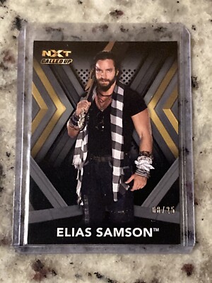 2017 Topps WWE NXT Elias Samson Silver Parallel Rookie 8/25 NXT Called Up SP RC