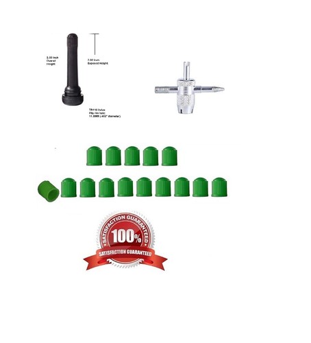 (15X) Pack TR-418 Tire Valve Stems 2.00" Height 0.453 Rim Hole Snap-in Valve Set - Picture 6 of 11