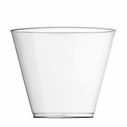 Dinner/ Wedding 9oz. Disposable Clear Cocktail Hard Plastic Cups Bulk