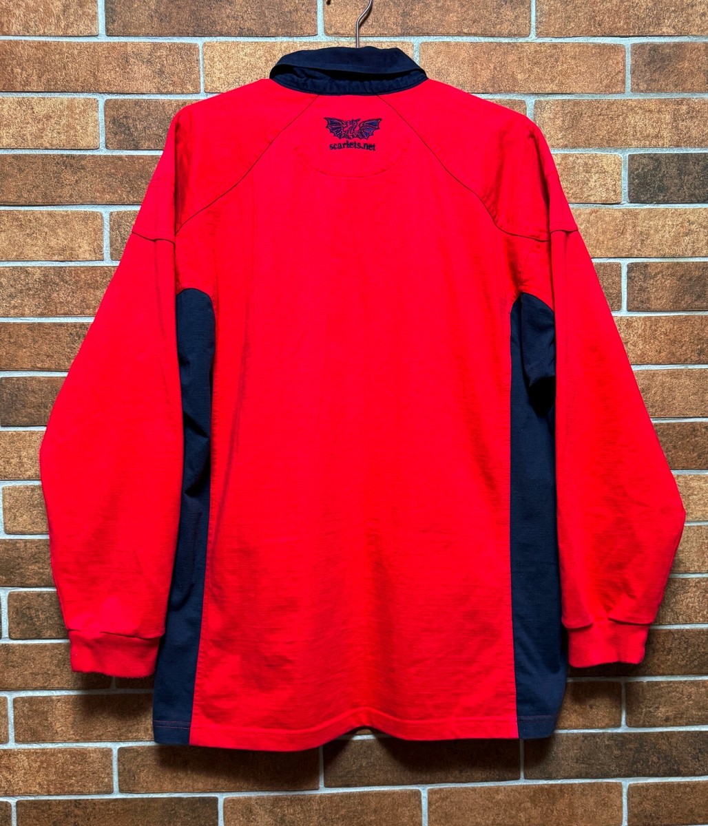 Maillot domicile homme Llanelli Rugby FC Pro 2000 2002 taille L rouge