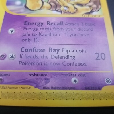 Kadabra 84/165 - NON-HOLO - Expedition - eREADER - WOTC POKEMON