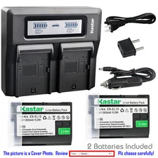 Kastar Battery LCD Dual Fast Charger for Nikon EN-EL15 MH-25A Nikon D7200 DSLR