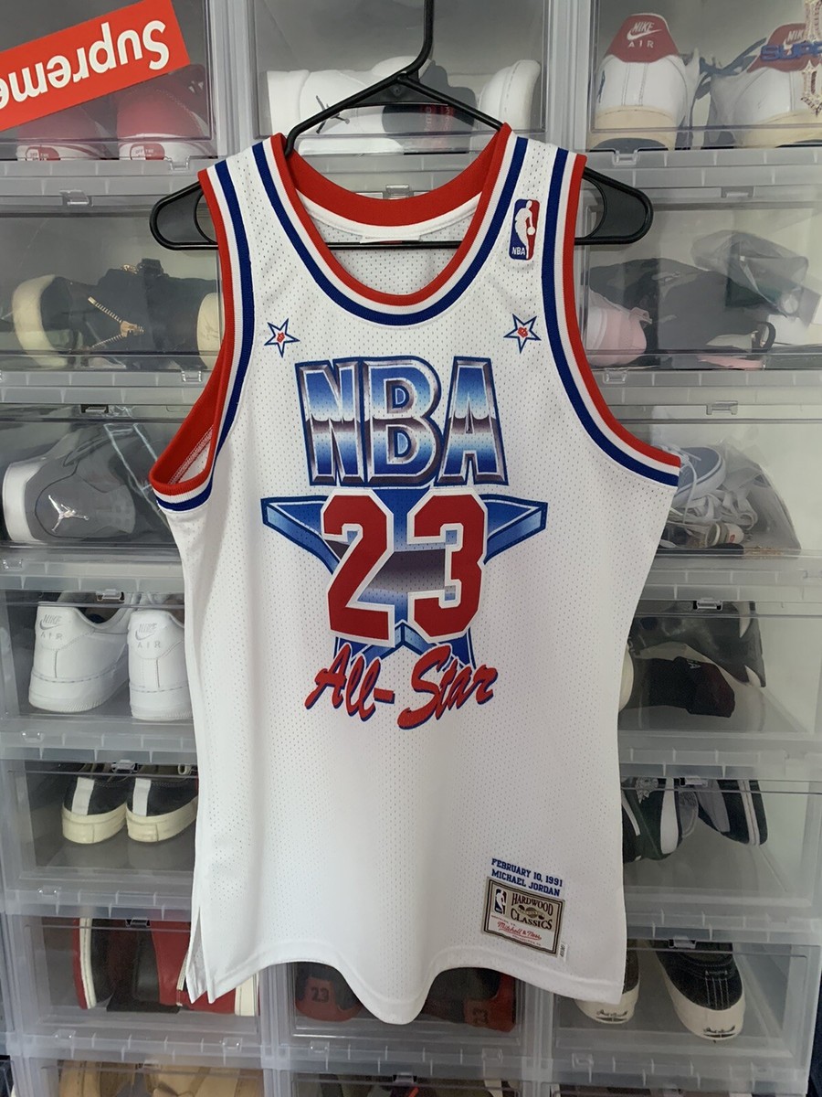 100% Authentic Michael Jordan Mitchell Ness 91 All Star
