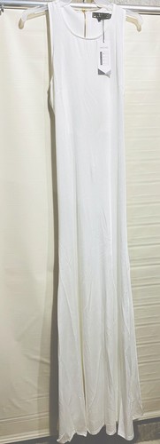 ANGVNS Women’s Maxi dress White NWT Free Shipping Size Medium - Picture 2 of 11