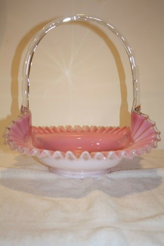 Fenton Peach Crest 13" Korb - Bild 4 von 9