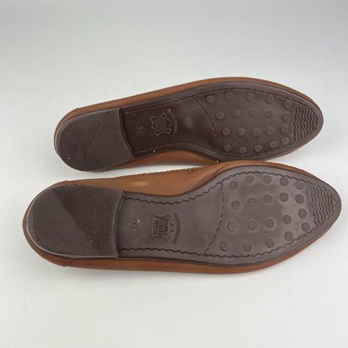 Leather Collection Brown Woven Slip On Loafers Flats Shoes Womens 7 1/2 Brazil - Bild 9 von 12