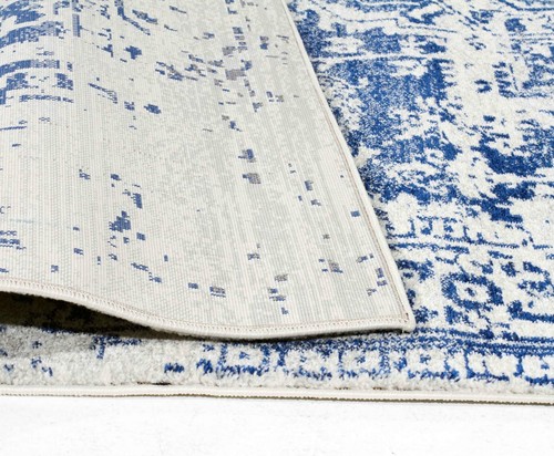 SULIS MEDALLION IVORY BLUE TRADITIONAL FLOOR RUG (M) 160x230cm **FREE DELIVERY** - Picture 4 of 4