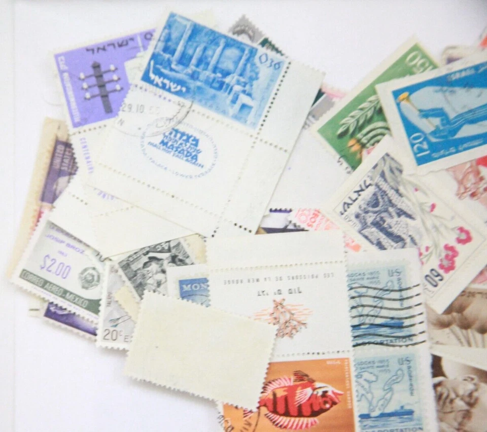 Vintage Collector Stamp Collection Storage Unit Unresearched US Foreign BB332 - Image 2 of 4