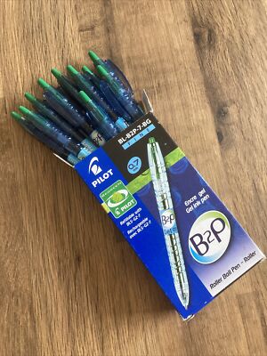 Pilot BEGREEN B2P (FLASCHE 2 STIFTE) Tintenroller 0,7 mm Gelstift, grün (box 10) BRANDNEU