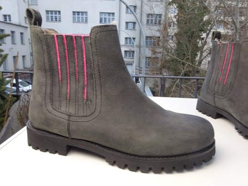 CRICKIT CRICK IT Damen Schuhe Chelsea Stiefel Leder LAMMFELL Germany Gr.39 Neu - Bild 3 von 16
