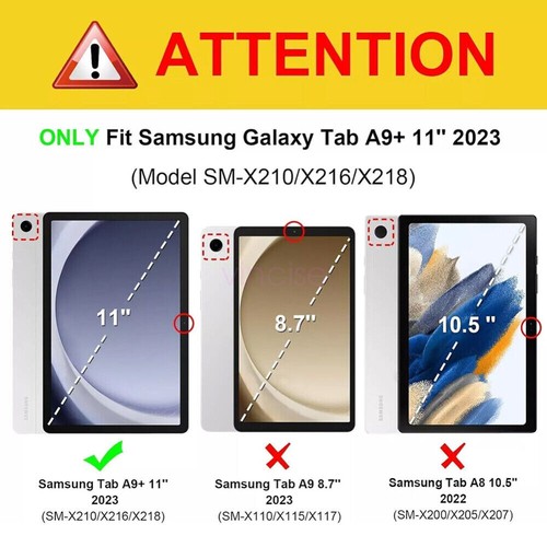 Hot deal For Samsung Galaxy Tab A9 / A9 Plus 11" Leather Stand Tablet Case Cover - Picture 4 of 41