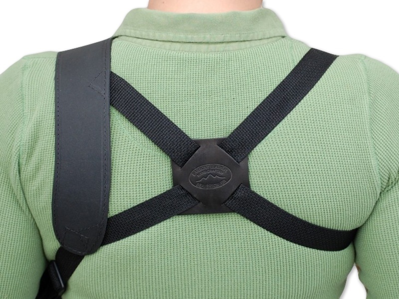 Barsony Black Leather Shoulder Holster – Vertical Fit For S&W 2” Snub Nose Revolver