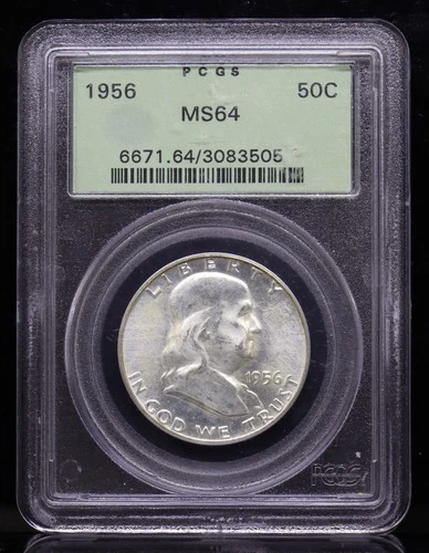 1956 Franklin Half Dollar PCGS MS64